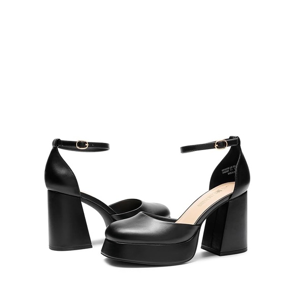 DREAM PAIRS Women's Chunky Platform Heels - Picture 4 of 16